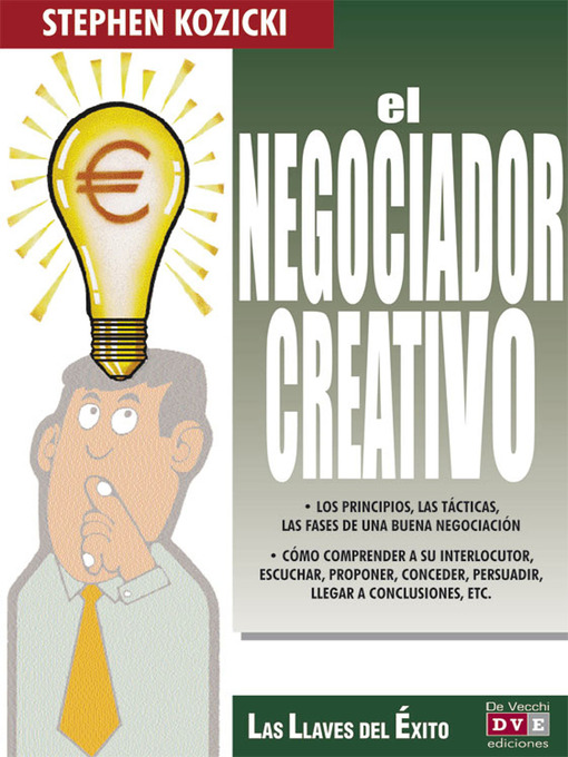 Title details for El negociador creativo by Stephen Kozicki - Available